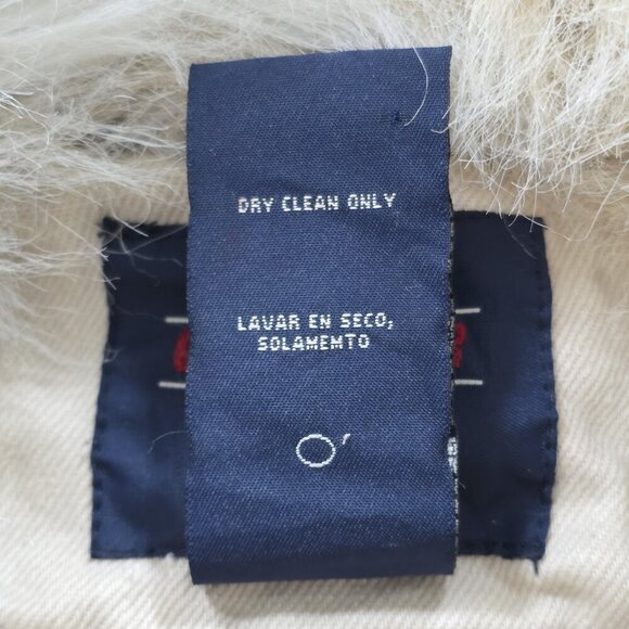 Vtg Faded Glory Trucker Jacket Women 1X Sand Faux Fur Pockets Quilted Lining Y2K - Picture 10 of 16